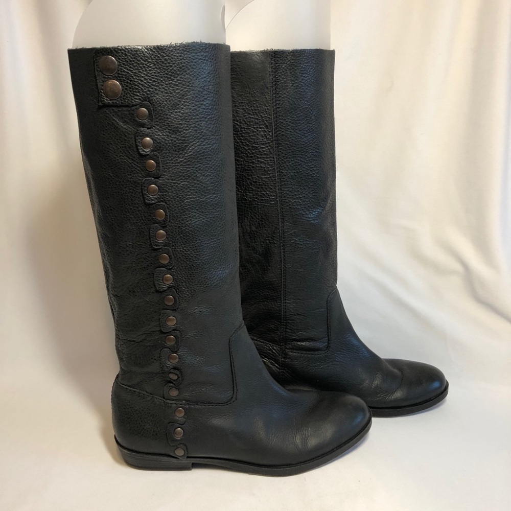 Nine West Graphite Leather Boots - Picture 1 of 10
